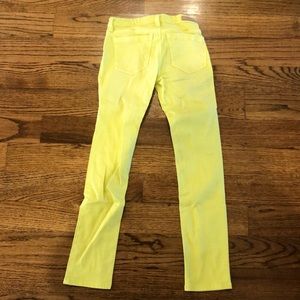 BLANKNYC 10 girls stretch jeans yellow NWOT